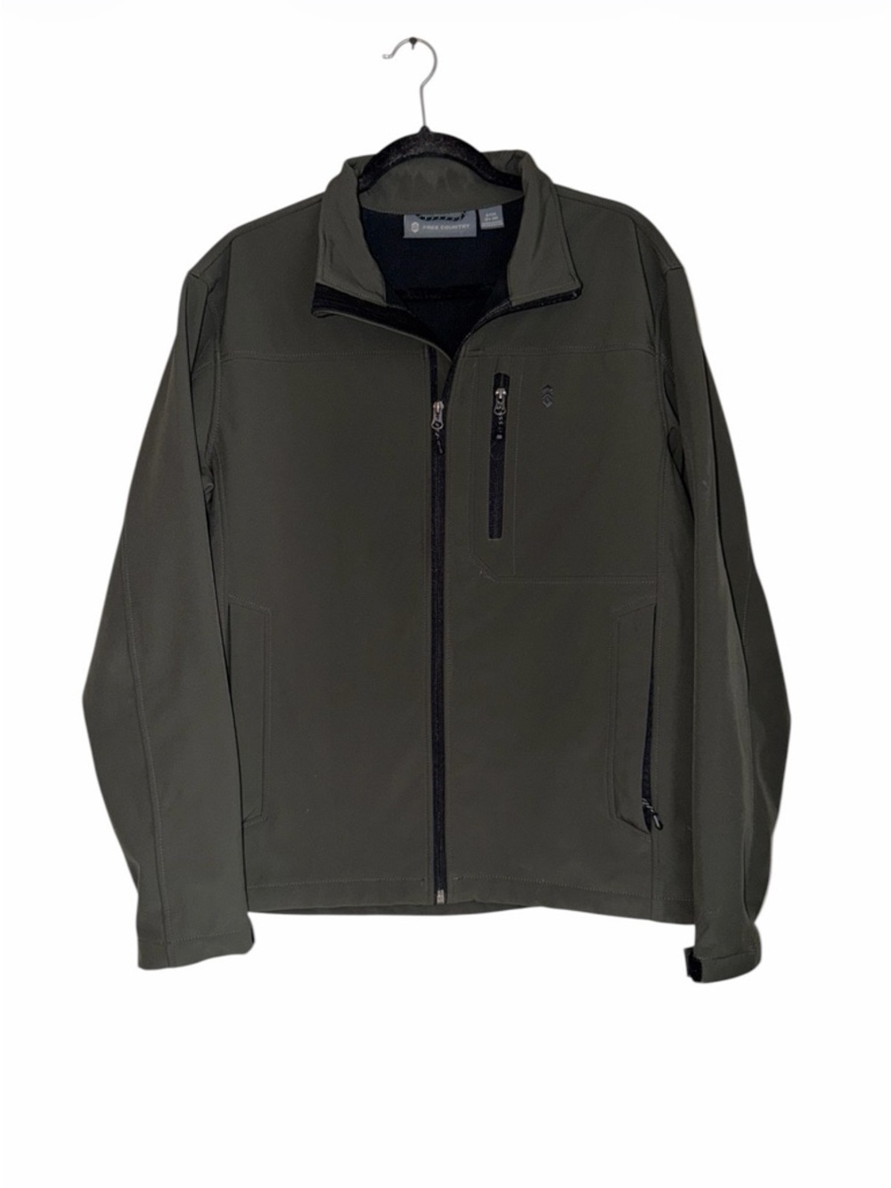 Free Country Olive Green Men's Performance Softshell Jacket